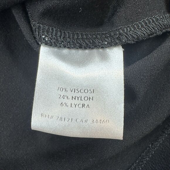 Eileen Fisher Skirt Womens Small Black Straight Pencil Work Wear Stretchy tight - Picture 6 of 7